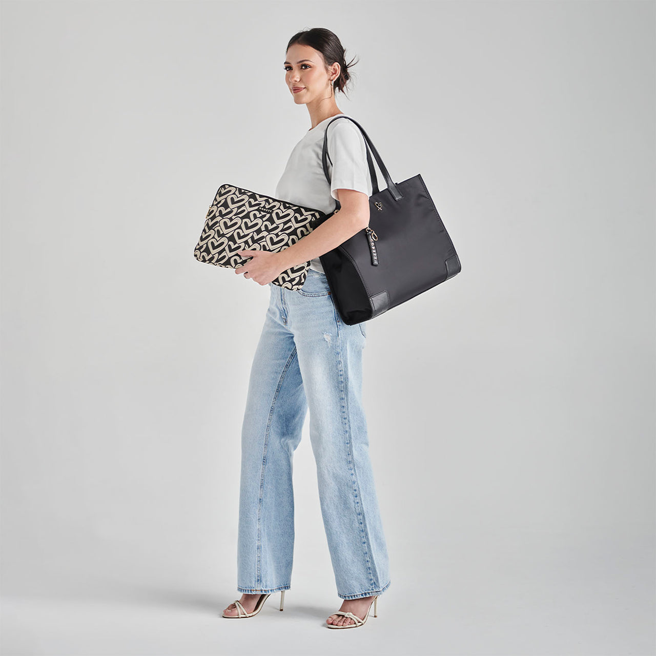 Tote Negro Gorett Medidas aprox: 43x34x11
