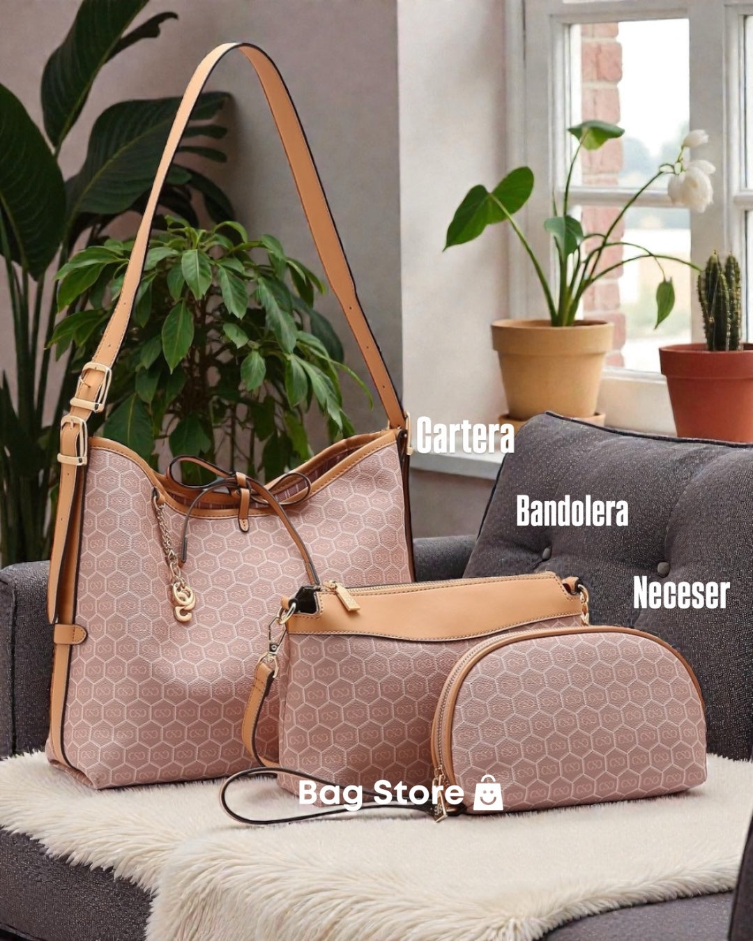 Cartera 3 piezas Chenson