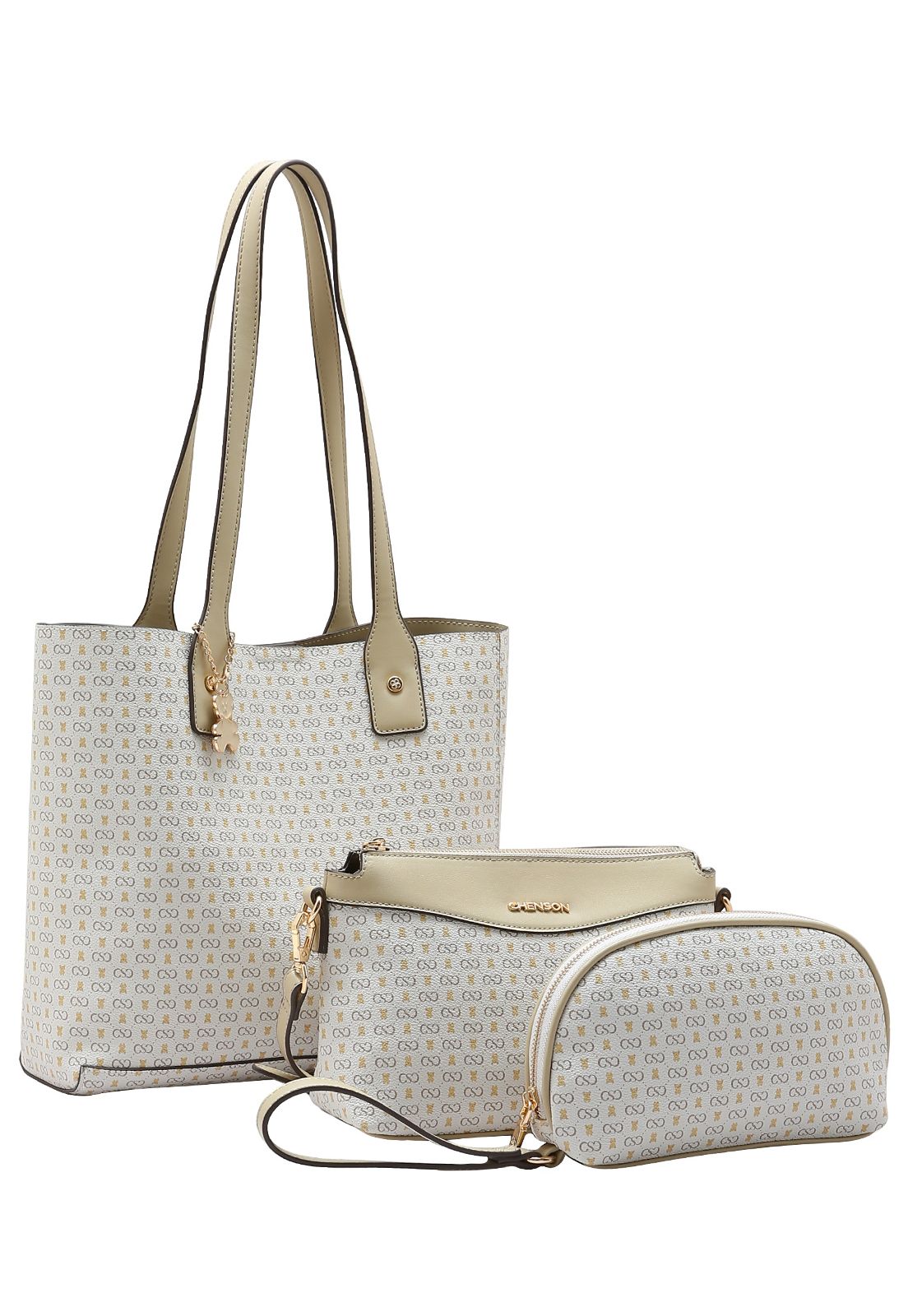 Cartera Chenson 3 piezas Medidas aprox: 30x35x11