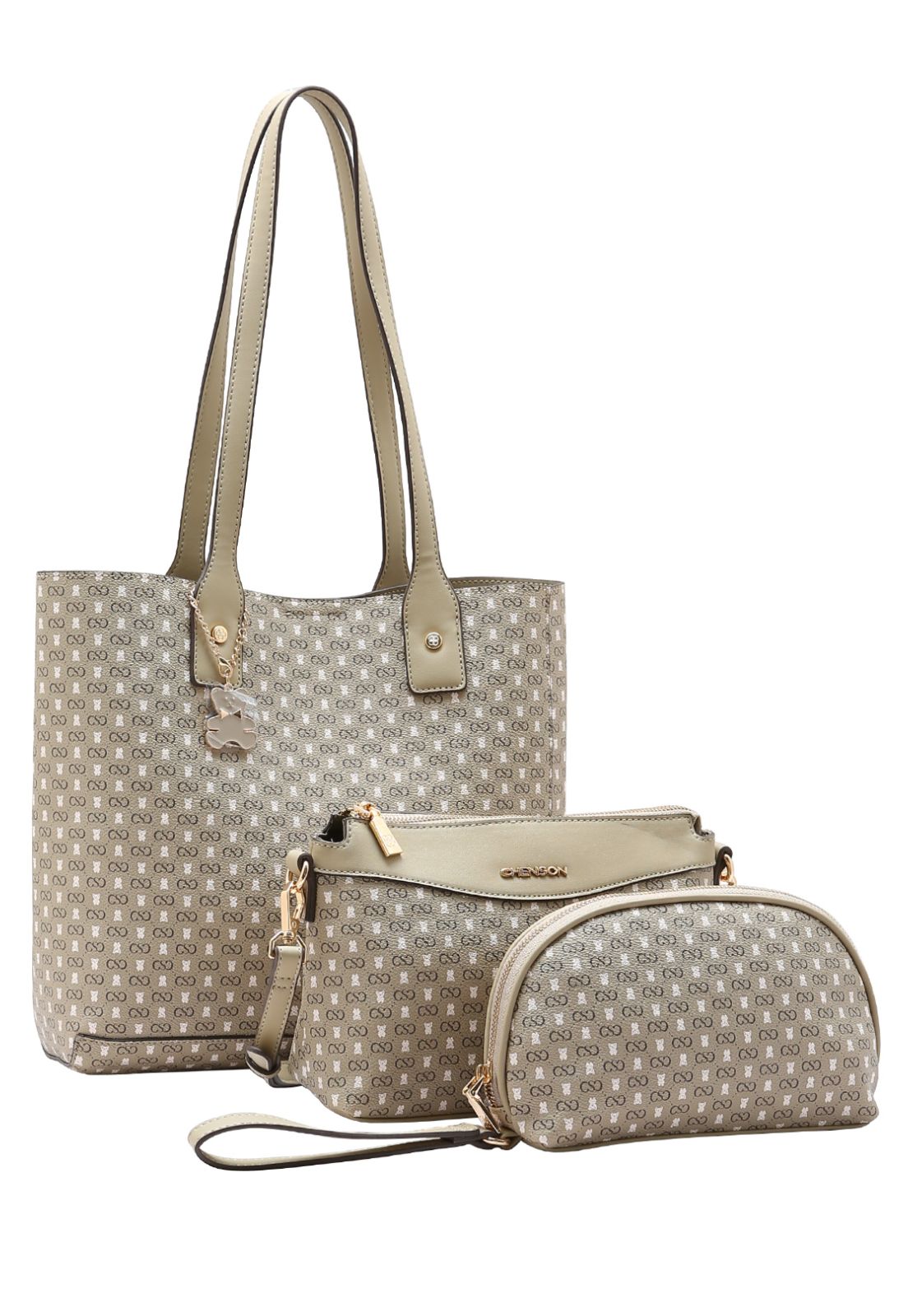 Cartera Chenson 3 piezas Medidas aprox: 30x35x11