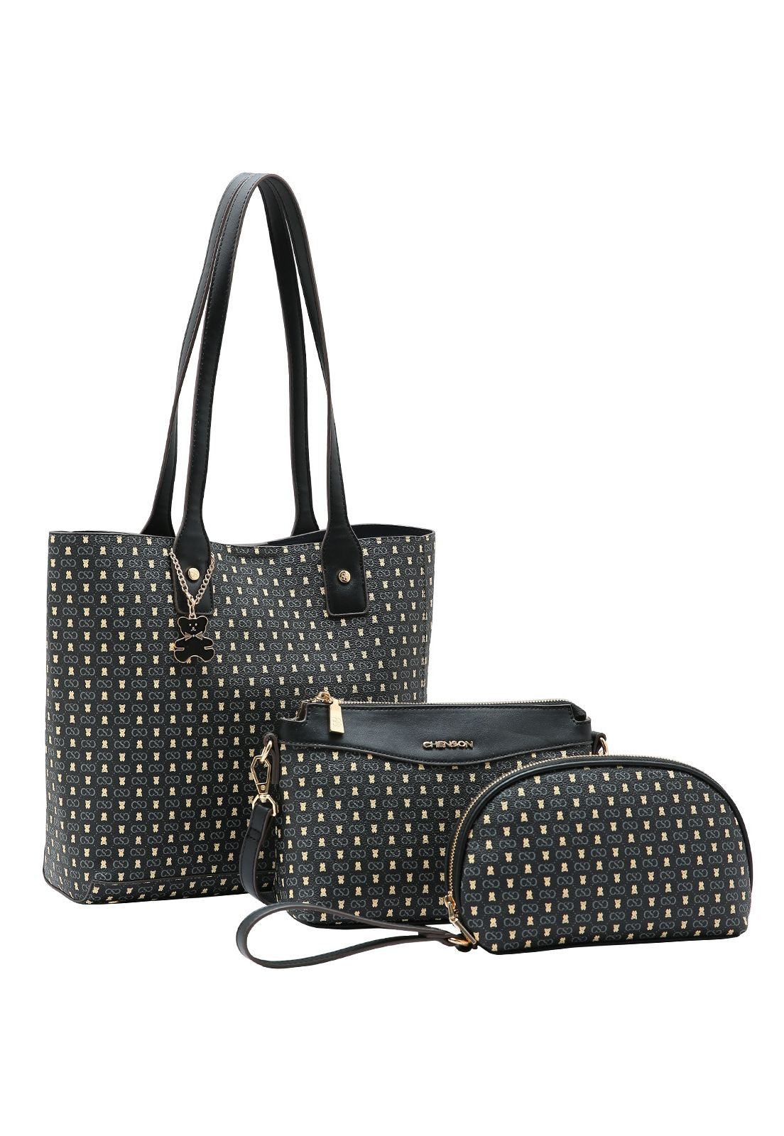 Cartera Chenson 3 piezas Medidas aprox: 30x35x11