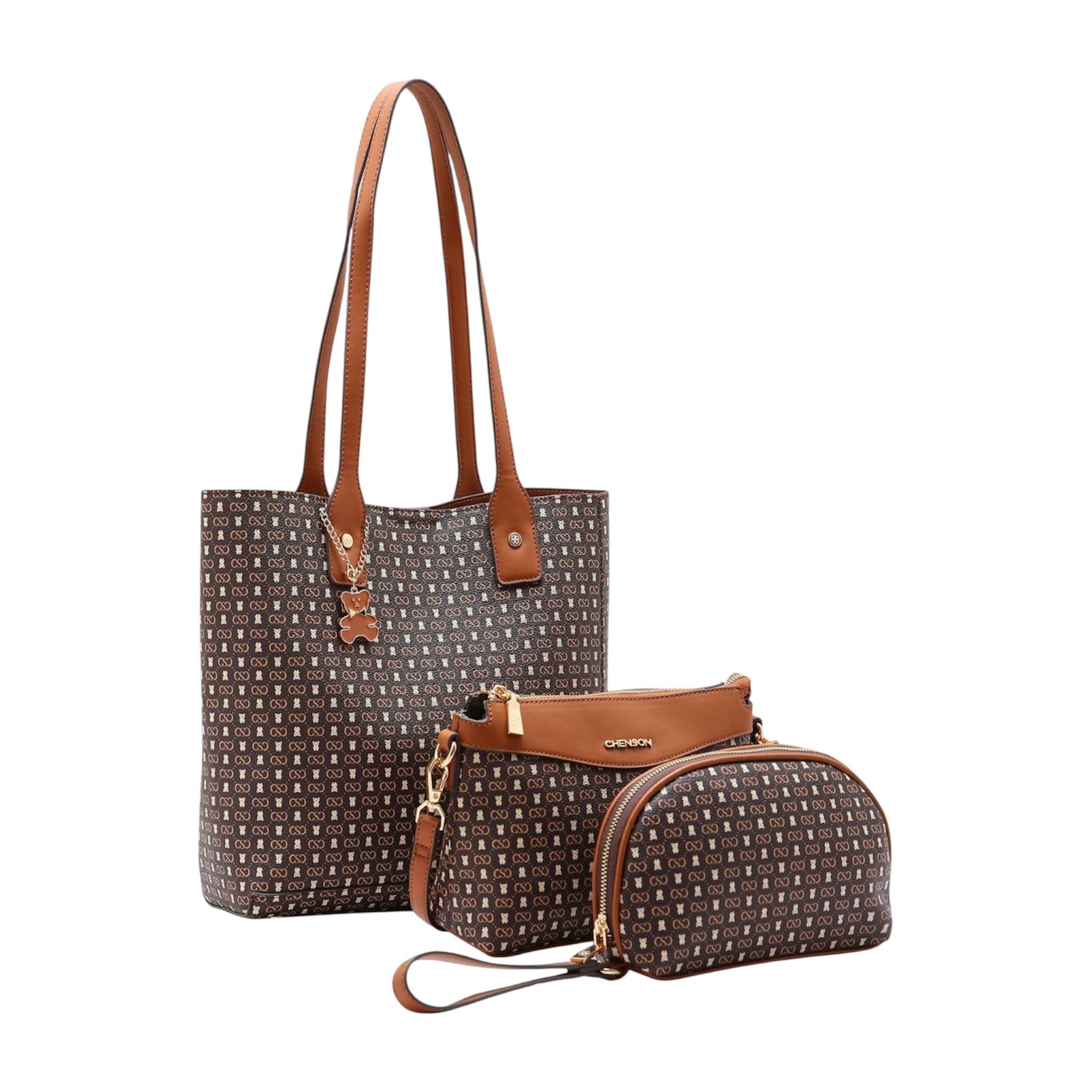 Cartera Chenson 3 piezas Medidas aprox: 30x35x11